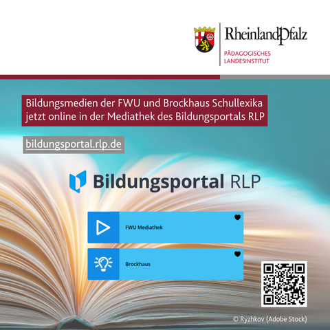 Bildungsmedien der #FWU und #Brockhaus Schullexika jetzt online in der #Mediathek des Bildungsportals RLP
Mehr dazu: bildung.rlp.de und bildungsportal.rlp.de