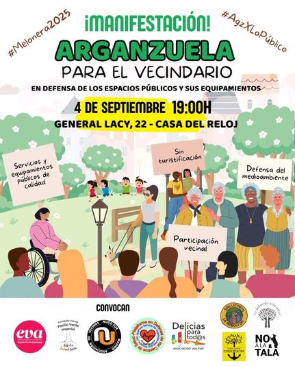 Arganzuela saldrá a la calle a exigir que no cambien el barrio por un parque de atracciones para turistas . Está pasando! Hasta carricoches hay ya.. 😡 Cierran tiendas x bares con reserva, echan vecinos x pisos turísticos, parques para festivallrs privado, etc