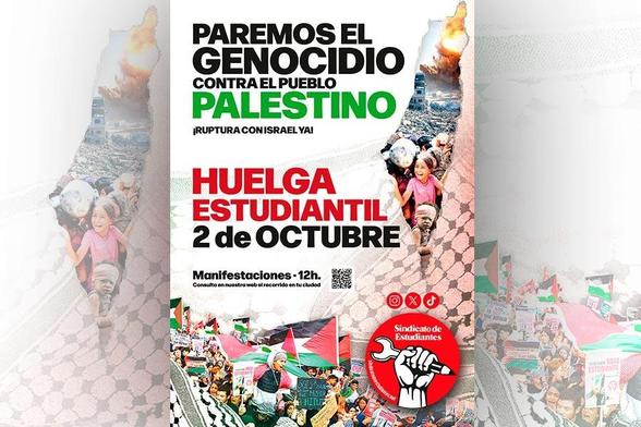 El Sindicato de Estudiantes convocamos HUELGA GENERAL ESTUDIANTIL el jueves 2 de octubre.