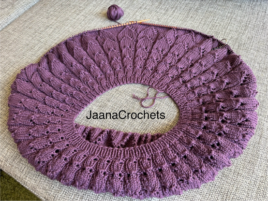 Knitted lace sweater 