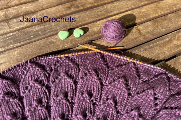 Knitted lace sweater 