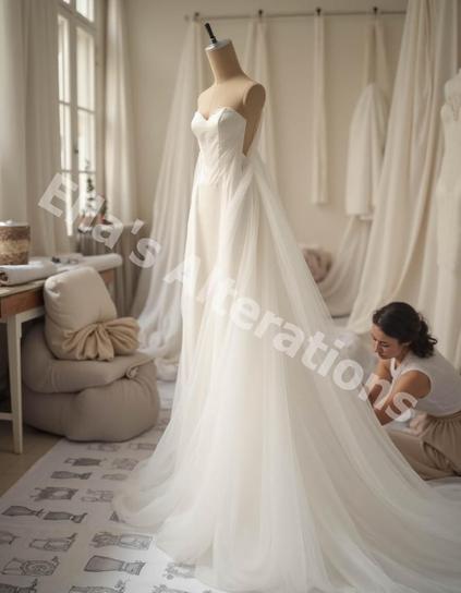 A Tailors Guide: How a Statement Trains Transforms Your Wedding Gown.