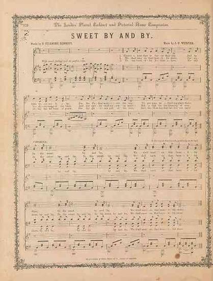 sheet music for sweet by and by