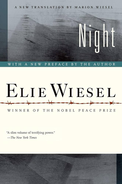 Book cover: Night by Elie Wiesel