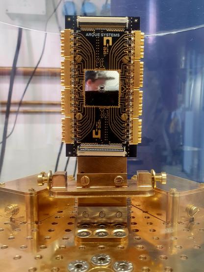 Platine mit sehr kleinem Chip in der Mitte 