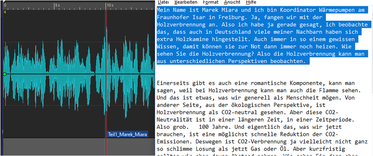 BLau: Mein Name ist Marek Miara und ich bin Koordinator Wärmepumpen am Fraunhofer Isar in Freiburg. Ja, fangen wir mit der Holzverbrennung an. Also ich habe ja gerade gesagt, ich beobachte das, dass auch in Deutschland viele meiner Nachbarn haben sich extra Holzkamine hingestellt. Auch immer in so einem gewissen Wissen, damit können sie zur Not dann immer noch heizen. Wie sehen Sie die Holzverbrennung? Also die Holzverbrennung kann man aus unterschiedlichen Perspektiven beobachten.
Einerse…