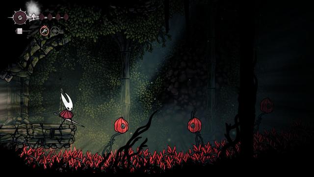 Screenshot of an annoying platform sequence