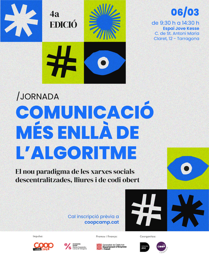 Cartell de la Jornada Comunicació més enllà de l'algoritme
