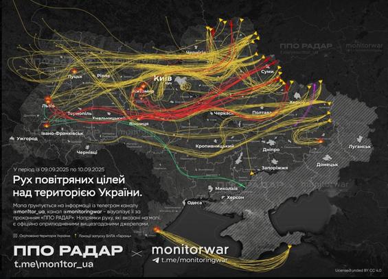 Drone attacks with incursions in polish airspace