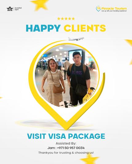 Happy Clients
Another seamless Visit Visa Package done right
Assisted by: Jam
Thank you for trusting and choosing Pinnacle Tourism.
Call/WhatsApp 📞 +971 54 424 8656 | pinnacletraveltour.com
Don’t miss out again! Follow us on WhatsApp for the latest Pinnacle deals & offers: https://bit.ly/PinnacleWP
#PinnacleTourism #HappyClients #VisaPackage #VisitVisa #VisaServicesUAE #ClientJourney #UAEVisa