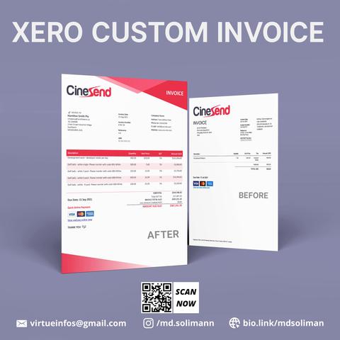 Xero Invoice Template