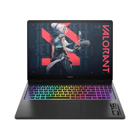 PC portable gamer HP OMEN MAX 16 équipé du processeur AMD Ryzen AI 9 HX 375, de la carte graphique RTX 5080, avec 32 Go DDR5 et écran 16 pouces WQXGA 240Hz.