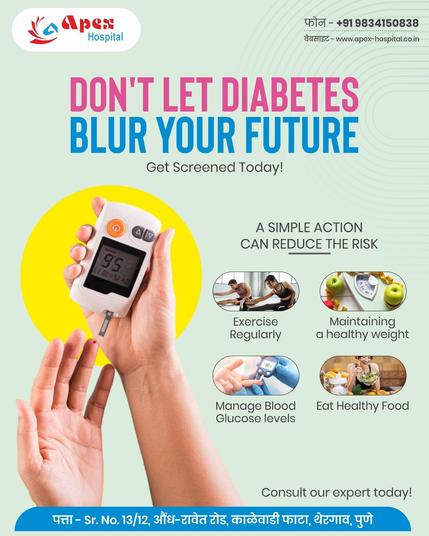 Diabetes Screening and Prevention at Apex Hospital Pune