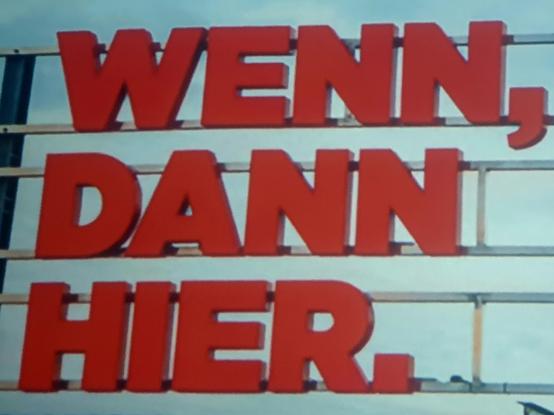 Reklame
Wenn, dann hier.