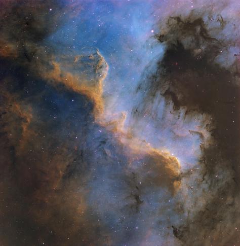 NGC7000, the Cygnus Wall