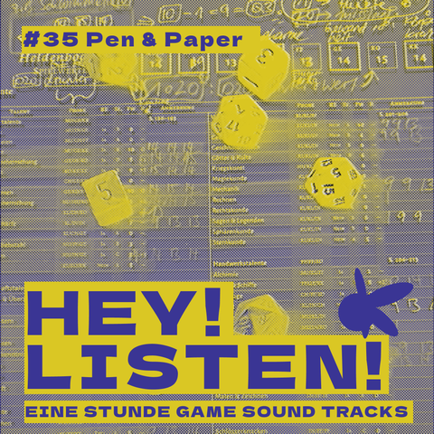 #35 Pen & Paper
Im Hintergrund sieht man einen Charakterbogen aus Das Schwarze Auge und Rollenspiel-typische Würfel