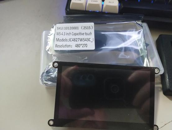 The 4.3 in Capacitive touch JC4827W543C ESP32-S3 board with 480x270 resolution