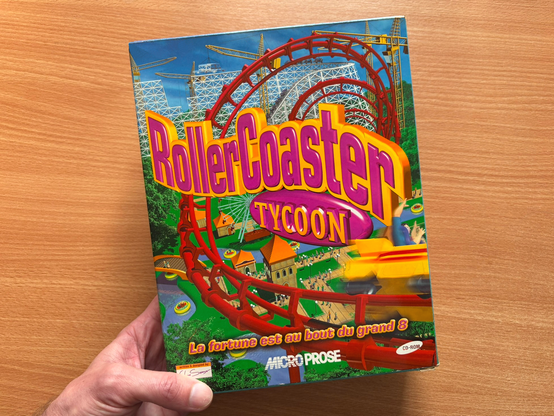 RollerCoaster Tycoon box (1999, Microprose)