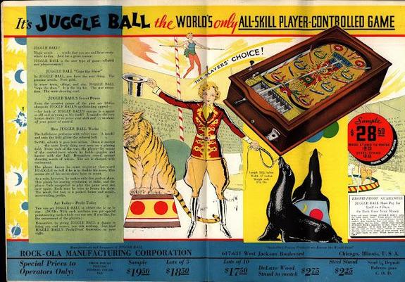 Juggle Ball pinball ad