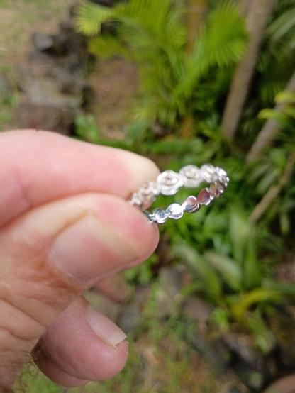 14k white gold ring