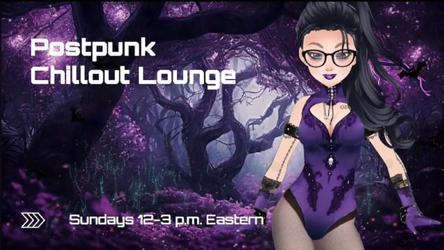 Postpunk Chillout Lounge Sundays 12 - 3 on Twitch!