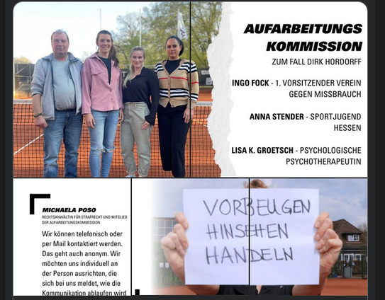 Der Hessische Tennisverband hat eine unabhängige Aufarbeitungskommission eingesetzt, um mögliche Missbrauchsfälle rund um Dirk Hordorff transparent aufzuklären. 