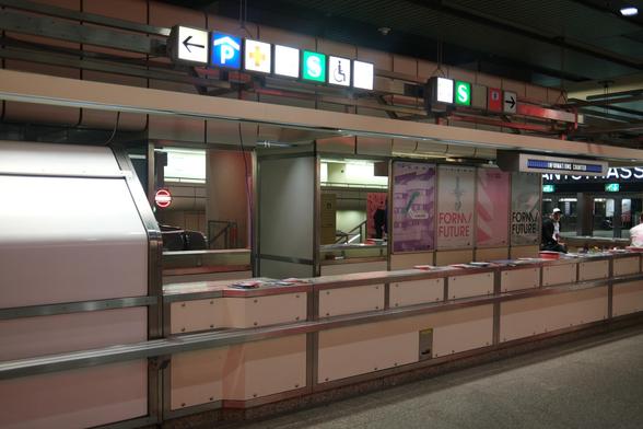 Counter of a congress center.