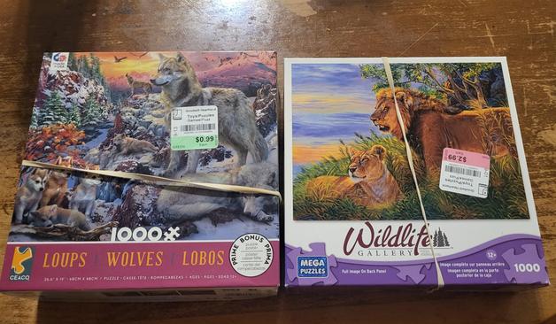 Two 1,000-piece puzzles