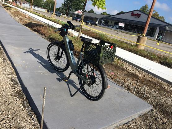 My bike on a new bike lane