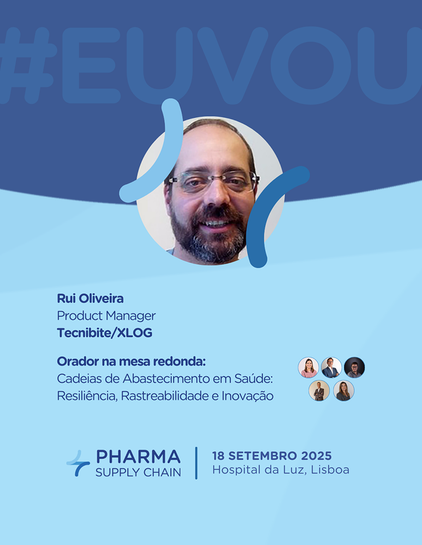 Na próxima edição do Pharma Supply Chain, o nosso Project Manager, Rui Oliveira, irá marcar presença como orador na mesa redonda “Cadeias de Abastecimento em Saúde: Resiliência, Rastreabilidade e Inovação”.