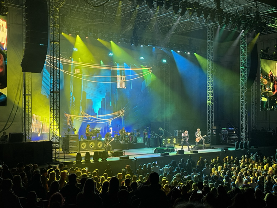 Billy Idol on stage. 