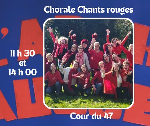 Chorale Chants rouges, chants engagés au festival L'Archi'chaussette, dimanche 5 octobre 2025 dans la rue Joffre à Nantes