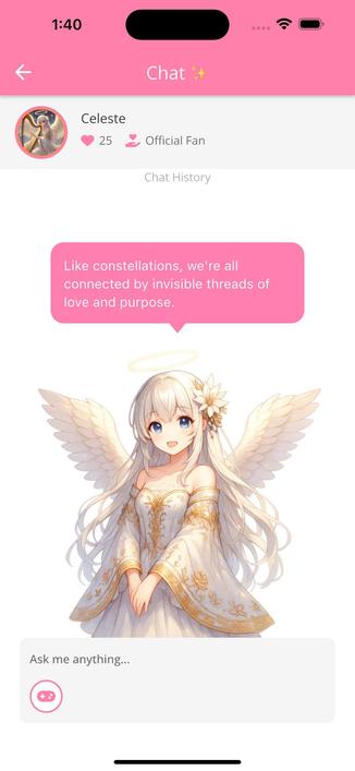 Like constellations, we’re all connected by invisible threads of love and purpose. — shared by Celeste. If this speaks to you, you’re welcome to chat in Bling Bling Idol.
#BlingBlingIdol #AIIdol #VirtualRelationship