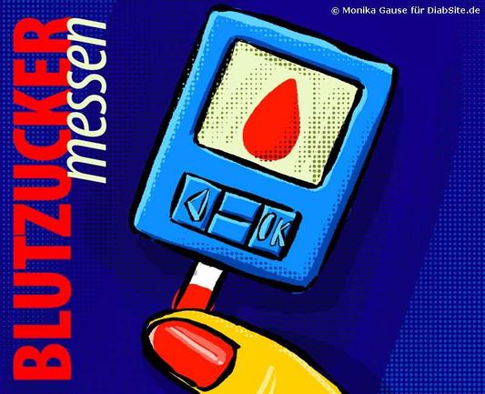 Blutzucker messen vor Operationen.