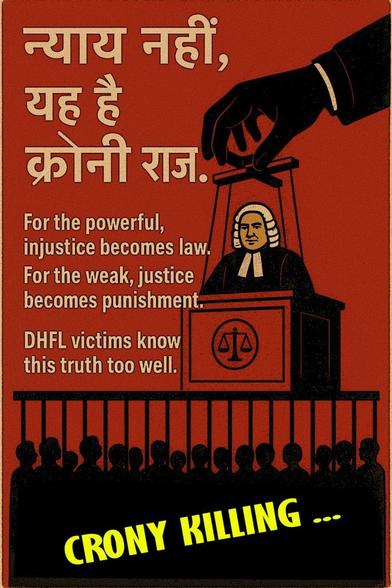 The DHFL insolvency reveals how India’s ill-conceived IBC framework enabled “occupation before finality,” letting Ajay Piramal allegedly seize control despite pending appeals—turning depositors into guinea pigs in a neoliberal lab. Cobrapost exposed DHFL’s links to Dawood Ibrahim and Iqbal Mirchi networks, funnelling BJP donations as terror-financing in the name of political donations, while Piramal’s own Electoral Bonds, PM CARES, and Flashnet ties deepened the crony nexus with the BJP. What emerged was not resolution but reportedly an oligarchic lawfare, where judicial pliancy, executive patronage, and opaque financing converged into a paradigm of selective justice and political capture.