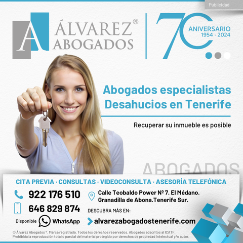 Abogados Desahucios en Tenerife. Recuperar su inmueble es posible. Consulte sin compromiso ahora sobre la especialidad en Desahucios en el Sur y Norte de Tenerife.
https://alvarezabogadostenerife.com/2015/10/abogados-especialistas-en-desahucios-en-tenerife/

#alvarezabogados #abogados #Tenerife #desahucios #alquiler #impagos #rentas #precario #contrato #vivienda

