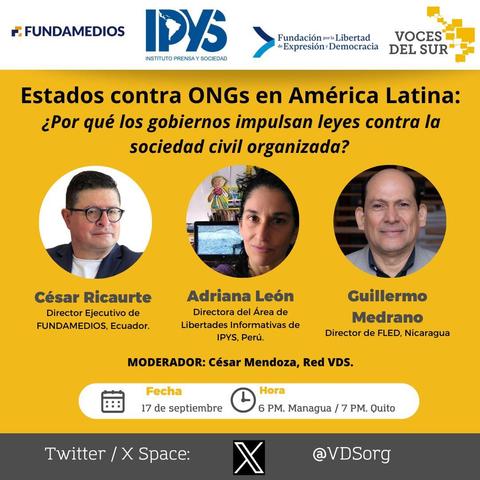 Foto de los participantes en el foro, solo su rostro. Las tres son personas de piel clara. Latinas las personas.