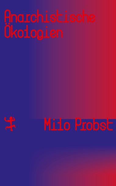 Auf dem Buchcover läuft die Farbe von Tiefblau in Tiefrot, der Buchtitel ist in einer technisch wirkenden Schrift ganz in Rot gehalten.
