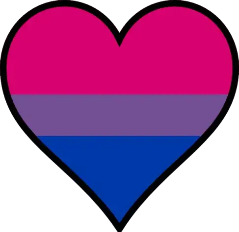 A heart in the colors of the BiSexual Flag