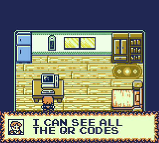 Screenshot of the game Maki Makulo for Game Boy showing the remaining monsters in the level.