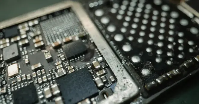 Disposable vape device with glowing digital circuit patterns, revealing hidden web server capabilities