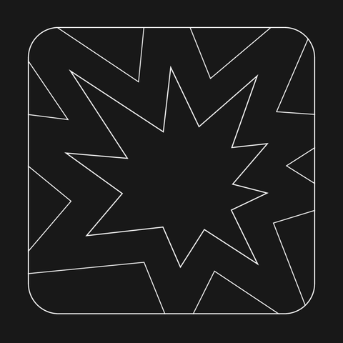 Konturzeichnung von Explosion