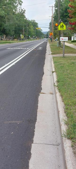 Bike lane on Carver Street 