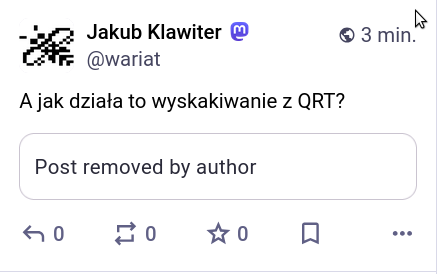 Jakub Klawiter :mastodon: (@wariat@mastodon.social)