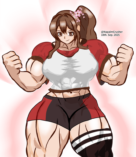 屈強で美しい巨大筋肉ボディを誇る大型戦艦大和ちゃん
この超セクシーな巨乳筋肉デカ女は、太ももも太ましく美しい。

#艦これ #筋肉娘 #筋肉美女 #筋肉女子 #大女 #長身女性