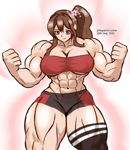 屈強で美しい巨大筋肉ボディを誇る大型戦艦大和ちゃん
この超セクシーな巨乳筋肉デカ女は、太ももも太ましく美しい。

#艦これ #筋肉娘 #筋肉美女 #筋肉女子 #大女 #長身女性