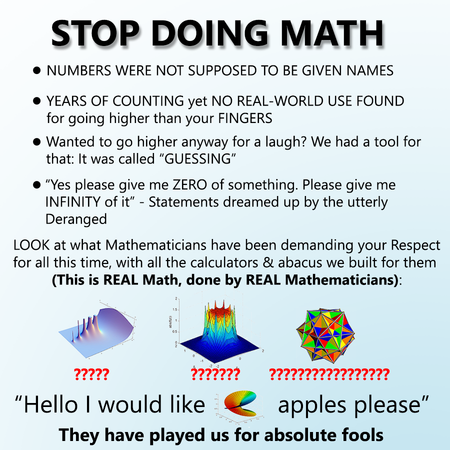 STOP DOING MATH