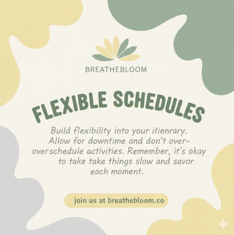 wellness logo for 'women over 40' with colors: Pastel Yellow, Sage Green, Light Gray; breathebloom.co