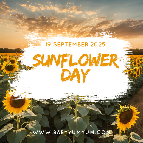 🌻 It’s Sunflower Day! 🌻 On 19th September, we come together to raise awareness for childhood cancer. Sunflower Day is a symbol of hope and strength for children battling cancer and their families. By supporting this day, we help provide much-needed funding for treatment, research, and care.  👉 Get involved! By wearing yellow, donating, or spreading awareness, every little bit counts.  #BabyYumYum #BYY #SunflowerDay #ChildhoodCancerAwareness #SupportTheCause #HopeAndStrength #MakeADifference