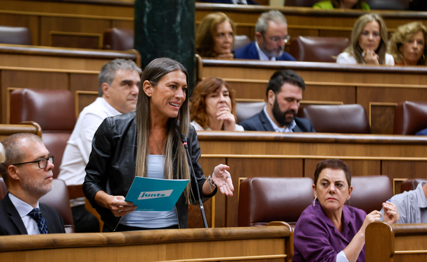 La líder de Junts al Congrés, Míriam Nogueras (EFE/J.J. Guillén)